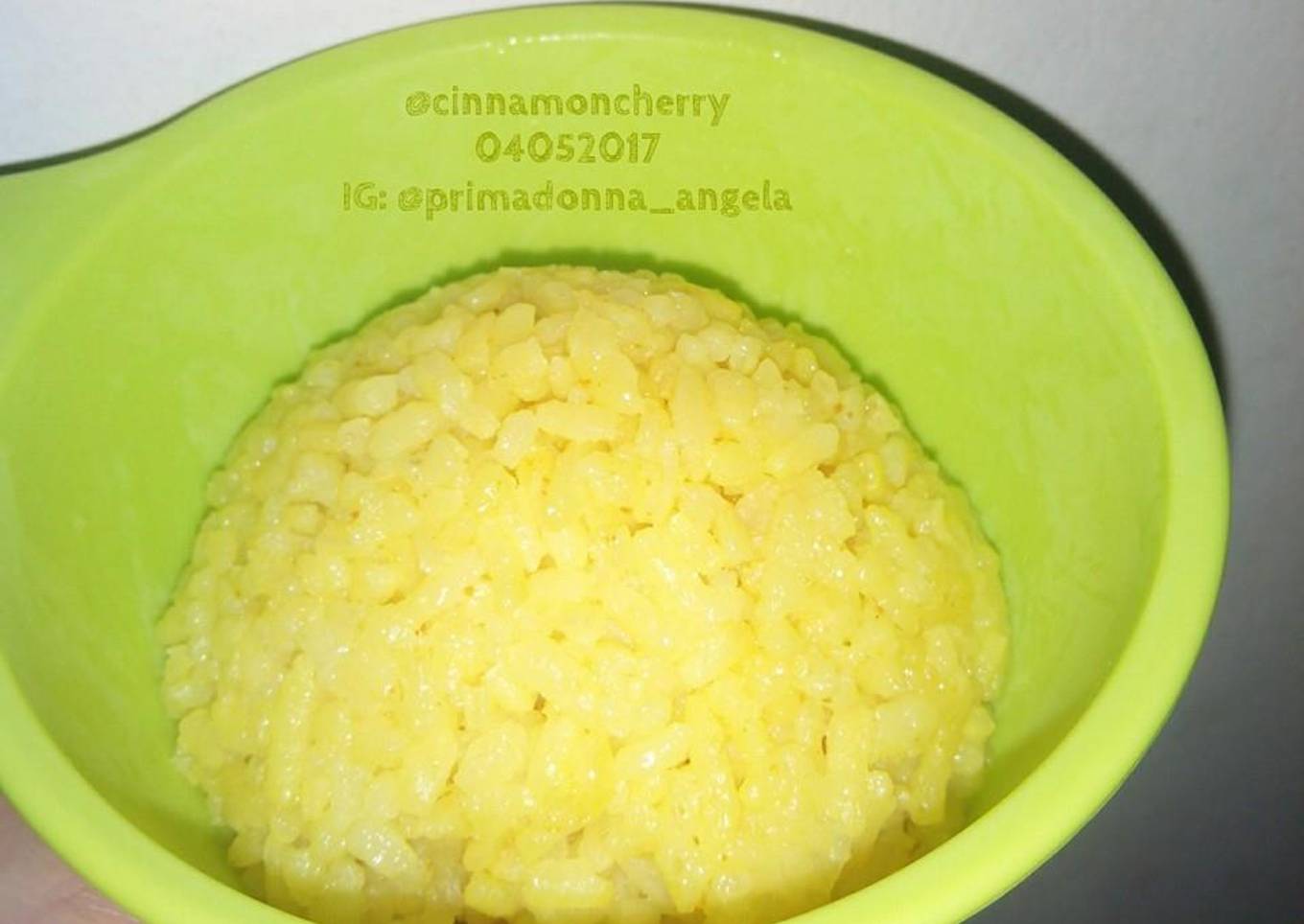 Nasi Kuning Sederhana (Simple Indonesian Yellow Rice)