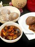 Amala with vegetable soup
