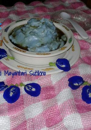 Foto resep Bubur Sumsum Biru Vanilla #KamisManis