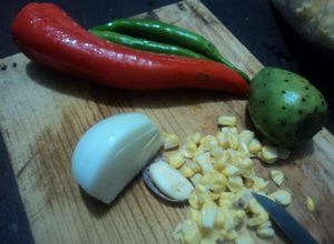 Una foto de Chile atole de milpa o cosecha a la mexicana las Correa. México