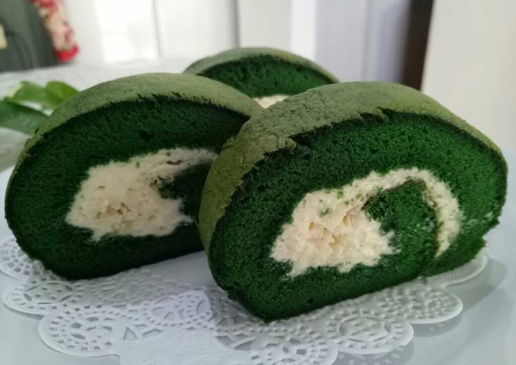 Resep Bolu Gulung Green Velvet Anti Gagal