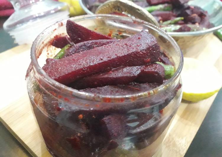 Recipe of Award-winning Beetroot pickle sweet and sour taste