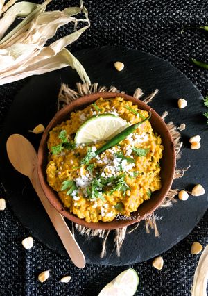 A picture of Bhutte Ka Kees (Street Food from Indore).