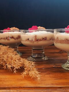 عکسی از دستور فرنی قهوه و نارگیل با آرد برنج 🍁