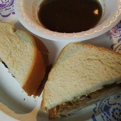 A picture of Leftover Au jus Sandwiches.