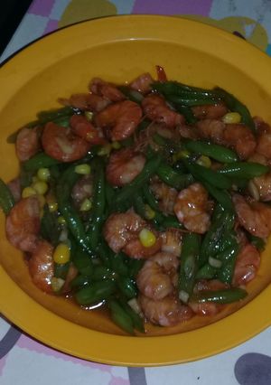 Foto resep Tumis Buncis Udang Asam Manis Ala Dapur Galuh