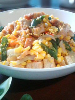 Foto resep Tumis Jagung+Tahu & ikan Jambal Roti