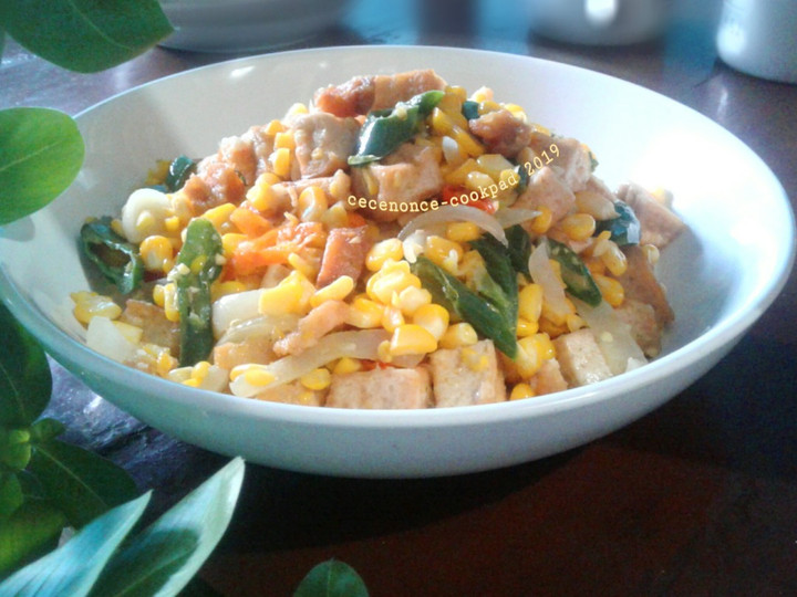 Resep Tumis Jagung+Tahu &amp;amp; ikan Jambal Roti yang Bikin Ngiler