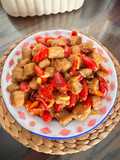 Oseng Tempe Gembus Kulit Melinjo (pedas manis)