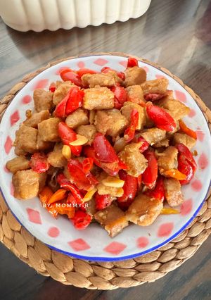 Foto resep Oseng Tempe Gembus Kulit Melinjo (pedas manis)