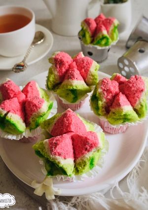 Foto resep Bolu Kukus Semangka