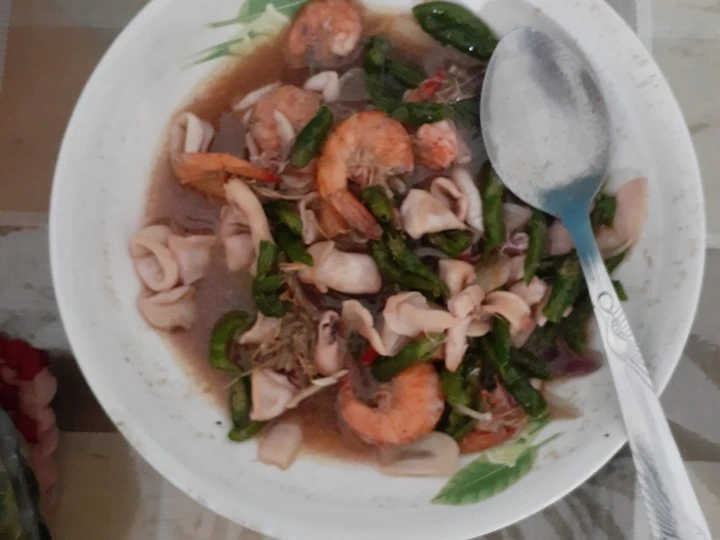 Langkah Gampang Membikin Resep Cumi udang saos tiram yang Bikin Ngiler Anti Ribet, Uenak Banget