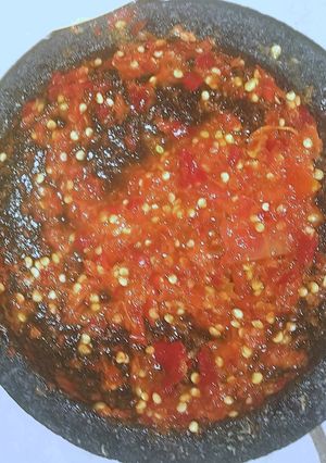 Foto resep Sambel tomat terasi seger (tidak digoreng)