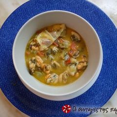A picture of Mussels in lemon 