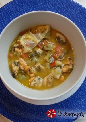 A picture of Mussels in lemon 