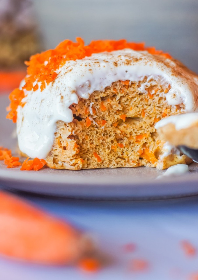 Una foto de Carrot mug cake