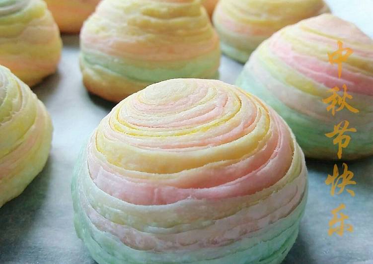 10 Resep: Unicorn Rainbow Pastry Mooncake (Spiral Mooncake) Anti Gagal!