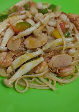 Foto resep Spaghetti Sukasuka Alavid