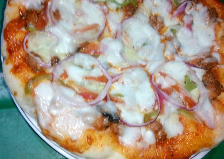 Recipe of Super Quick Homemade Chicken tikka pizza