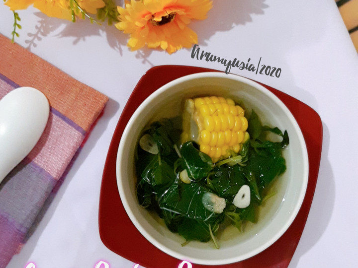 Resep Sayur Bening Bayam Jagung Manis, Lezat