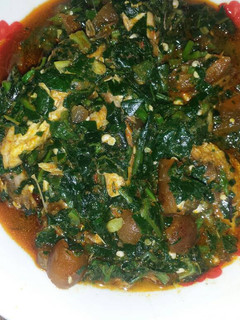 A picture of Okro soup.