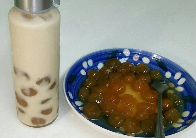 Resep Bubble milk Tea(cenchu nai cha)🍸, Bikin Ngiler