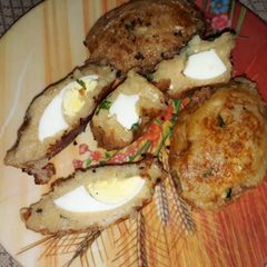 A picture of Egg potato cutlet.