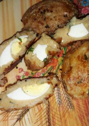 A picture of Egg potato cutlet.