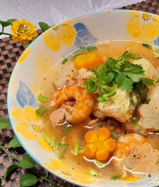 canh bắp cải cuộn thịt