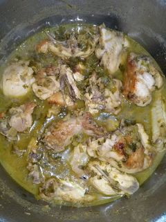 Una foto de Pollo con apio