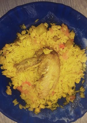 Una foto de Arroz amarillo