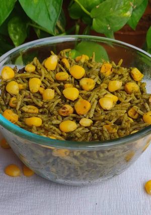 A picture of Healthy Green Pulao.