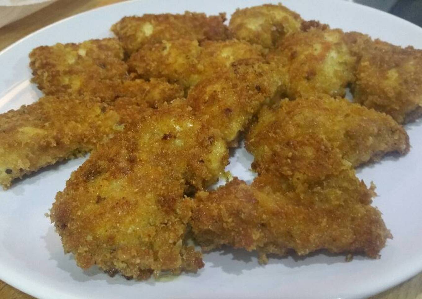 Chunky cheesy chicken nuggets