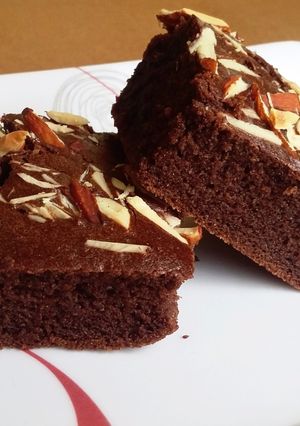 A picture of Whole wheat chocolate cake.