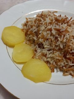 عکسی از دستور رشته پلو ساده