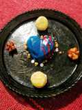 Mousse de piloncillo y glaseado espejo