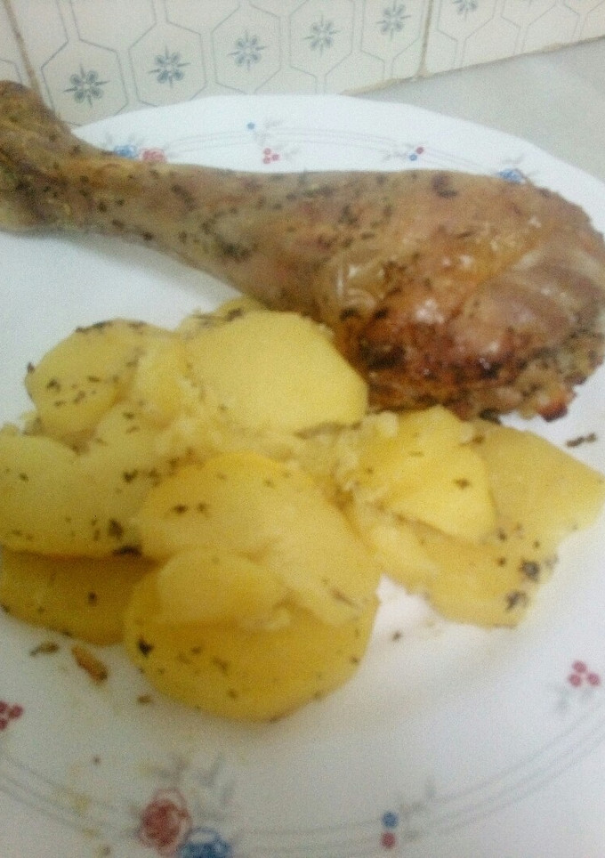 Una foto de Pavo al horno