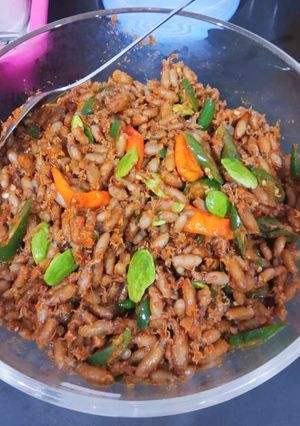 Foto resep Sambal goreng baby cumi pete