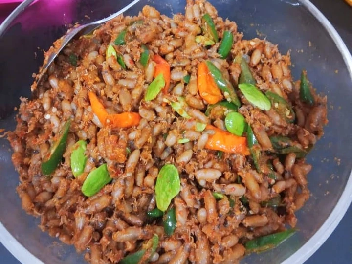 Easy Steps Prepare Recipes Sambal goreng baby cumi pete the So Delicious Delicious.