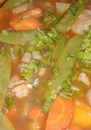 Foto resep Sop bakso bumbu seadanya di jamin sehat