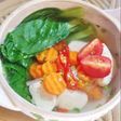 Pakcoy Tahu Wortel Kuah Bening
