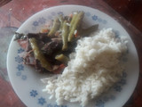 Guiso de carne con chauchas. 4 a 6 porciones