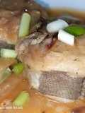 Tronko de pescadilla en su salsa