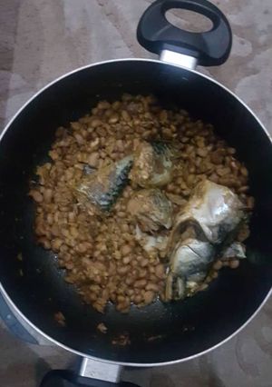 A picture of Beans and titus fish.