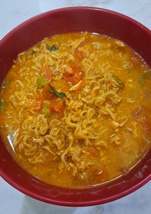 Foto resep Mie Kuah Pedas