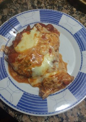 Una foto de Pollo a la pizza