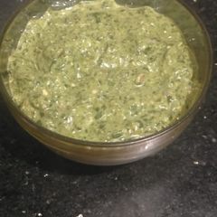 A picture of Coriander chutney.