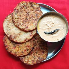 A picture of Mixe vegetable and Semolina Rosti.