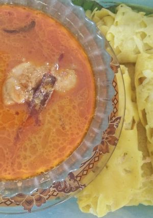 Foto resep Roti Jala kuah kari ayam