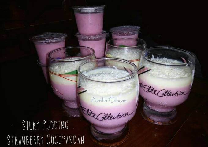 Resep Silky Pudding Strawberry Cocopandan Anti Gagal